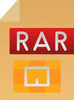 Rar  Vector Icon Design