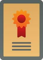 Certificate  Vector Icon Design