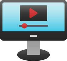 Video Streaming  Vector Icon Design