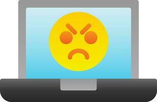 Angry Face  Vector Icon Design