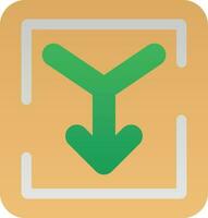 Merge Vector Icon Design