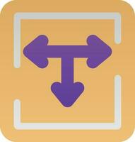 T Junction Vector Icon Design