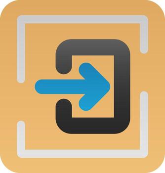 Log In Vector Icon Design