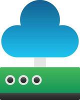 Cloud storage Vector Icon Design