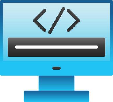 Coding Vector Icon Design