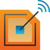 Rfid chip Vector Icon Design