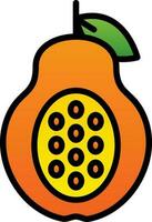 Papaya Vector Icon Design