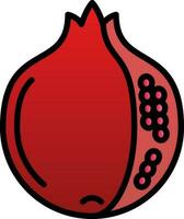 Pomegranate Vector Icon Design