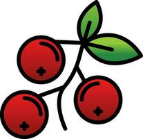 Cranberry Vector Icon Design