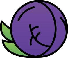 Red Cabbage Vector Icon Design