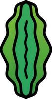 Bitter Melon Vector Icon Design