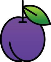 Plum Vector Icon Design