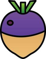 Rutabaga Vector Icon Design