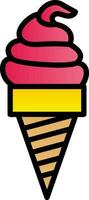 Ice Cream Vector Icon Design