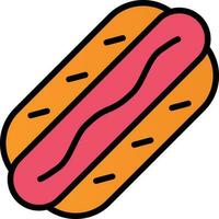 Hot Dog  Vector Icon Design