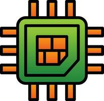 Processor  Vector Icon Design