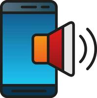 Mobile Sound  Vector Icon Design