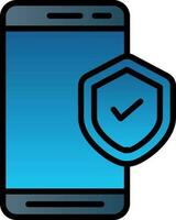 Mobile Security  Vector Icon Design