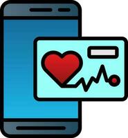 Heart Rate App  Vector Icon Design