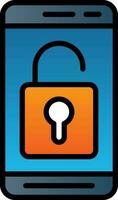 Mobile Unlock  Vector Icon Design