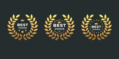 Set of best choice icons V2 vector