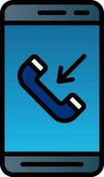 Incoming Call  Vector Icon Design