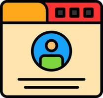 Profile  Vector Icon Design