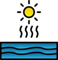 diseño de icono de vector de sol