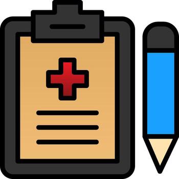 Medical Record  Vector Icon Design