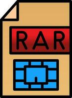 Rar  Vector Icon Design