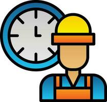 Working Hours  Vector Icon Design