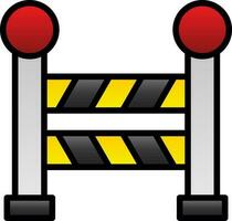 Road Barrier  Vector Icon Design