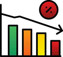Recession Vector Icon Design