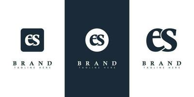 Modern and simple Lowercase ES Letter Logo, suitable for business with ES or SE initials. vector