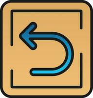 Back Arrow Vector Icon Design