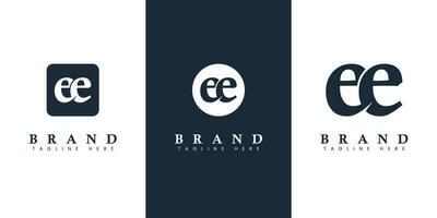 Modern and simple Lowercase EE Letter Logo, suitable for business with EE initials. vector