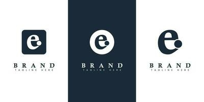 Modern and simple Lowercase EI Letter Logo, suitable for business with EL or IE initials. vector