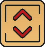 Up And Down Arrow Vector Icon Design