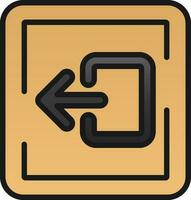 Logout Vector Icon Design