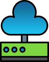 Cloud storage Vector Icon Design