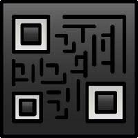 diseño de icono de vector de código qr