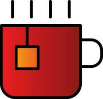 Tea Cup Vector Icon Design