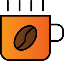 Hot Coffee Vector Icon Design