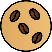Coffee Beans Vector Icon Design