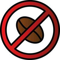 No Caffeine Vector Icon Design