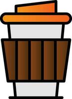 Paper Cup Vector Icon Design