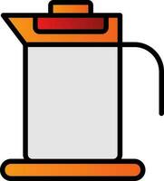 French Press Vector Icon Design