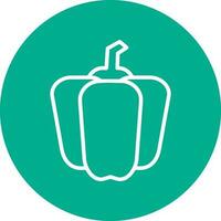 Bell Pepper Vector Icon Design