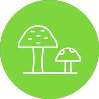 Mushrooms Vector Icon Design