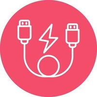 USB Cable  Vector Icon Design